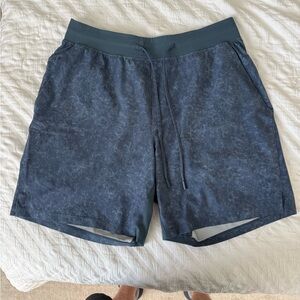 Lululemon Athletica Blue Athletic Shorts Elastic Waistband